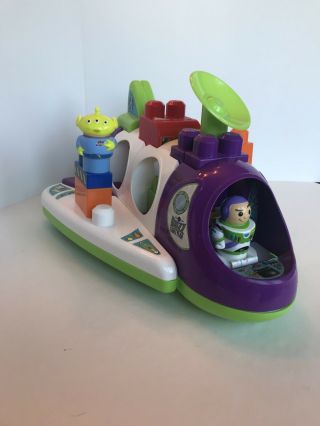 Disney Toy Story And Beyond Mega Bloks Set Buzz Lightyear Buildable Spaceship