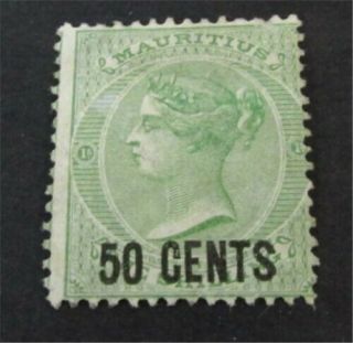 Nystamps British Mauritius Stamp 57 Og H $100