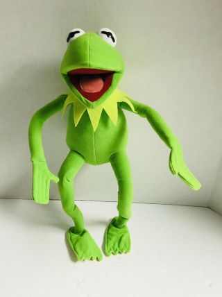 Kermit The Frog Stuffed Plush 16” Tall Bendable Vintage Muppets Nanco