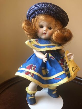 Vintage Vogue Strung Ginny Doll,  In Talon Zipper School Outfit Stunning