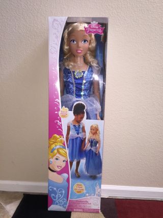 Nip Disney Princess My Size Cinderella Fairytale Friend Doll Over 3 Feet Tall