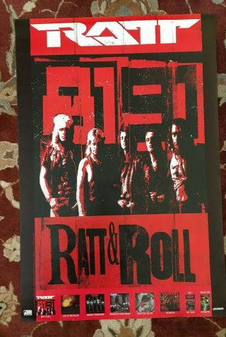 Ratt Ratt & Roll Rare Promotional Poster