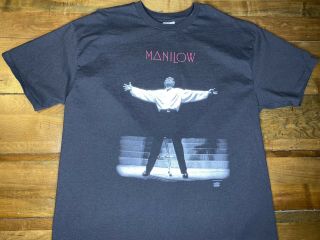 Vintage Barry Manilow 1994 Live In Concert Black Short Sleeve T Shirt Xxl C
