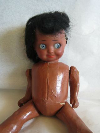 Antique Doll A.  M Germany Black Baby Bisque Head