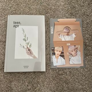 Seventeen Teen Age Album White Ver Jeonghan Jun Photocard Set Official