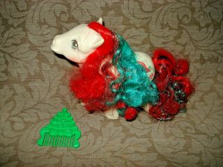 1989 My Little Pony Generation 1 Christmas/holiday/winter Merry Treats W/ Comb