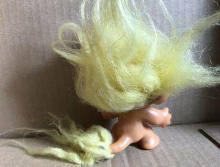 2 3/4” Dam Things Vintage 1965 Troll Doll With Highly Sought After Tail