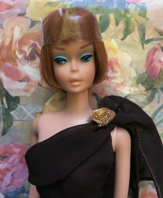 Vintage 1964 Mattel Barbie Titian American Girl Doll No Retouches