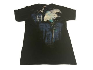 Afi Dark Crows Nest 2007 European Tour T - Shirt Size M Black Black