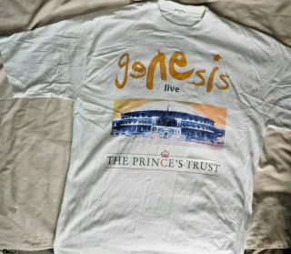 Vintage Genesis Princes Trust Concert T - Shirt 1992 Royal Albert Hall Size Xl Vg