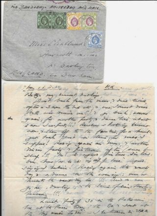 Hong Kong 1935 Cover And 16 Page Letter To Uk
