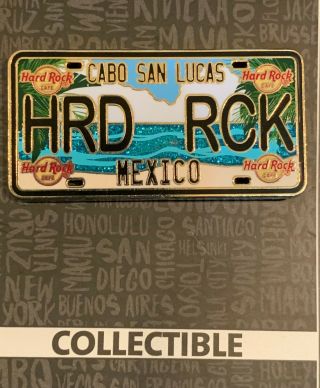Hard Rock Cafe Cabo San Lucas City License Plate Series Pin Mexico