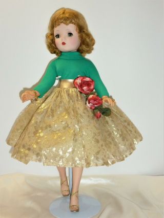 1959 Madame Alexander Shari Lewis Doll Gold Lace Ensemble,  Extras♤no Cissy Doll