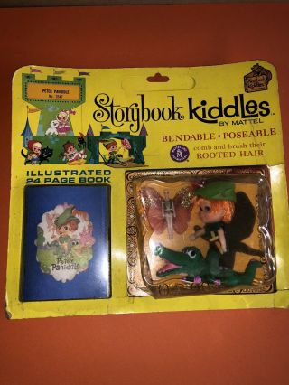Vintage Liddle Kiddles Storybook Peter Pan Paniddle Doll Sword Story Book Tinker