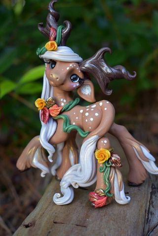 Whisper Fillies Frosted Maple The Kirin Pony Figurine Handmade doll 3