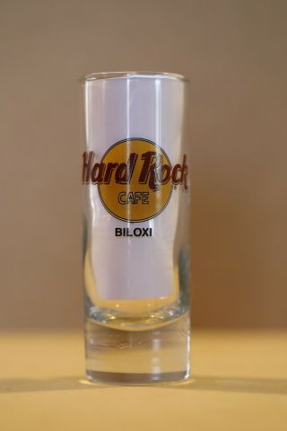 Hard Rock Cafe 4” Cordial Shot Glass Biloxi,  Ms (closed) Hrc