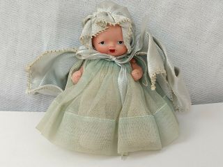 Vintage All Bisque Nancy Ann Story Book Doll Hush - A - Bye Baby? Open Mouth
