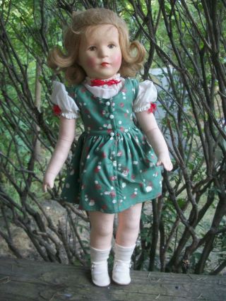 Vintage Kathe Kruse Doll All Kosen Stamped Foot 19 "