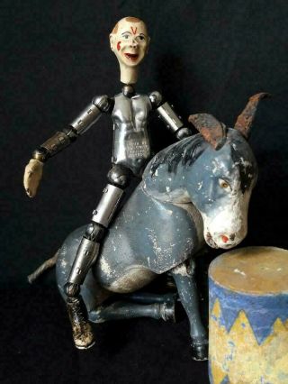 Great antique saba bucherer doll,  clown,  metal articulated ball jointed body 3