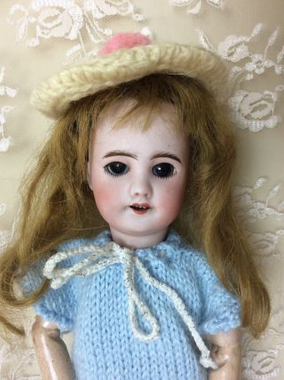 Antique 10” Sfbj Bleuette French Bisque Doll