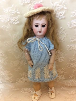 Antique 10” SFBJ Bleuette French Bisque Doll 2