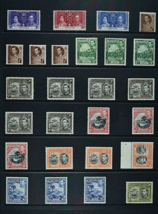 Grenada,  Kgvi,  An Accumulation Of Stamps For Sorting,  Um & Mm.