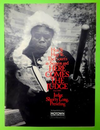 Flip Wilson Rare Vintage 1968 Motown Promo Poster Here Comes The Judge