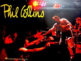 Phil Collins Album Promo Poster Printed In 1985