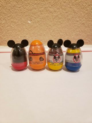 Vintage Hasbro Disney Weebles: Mickey Mouse Club Mickey,  Pluto,  Billy & Karen. 2