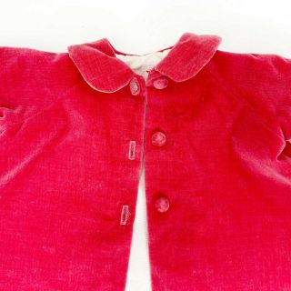 RARE Vintage Madame Alexander CISSY Rose Velvet Coat from 1955 2