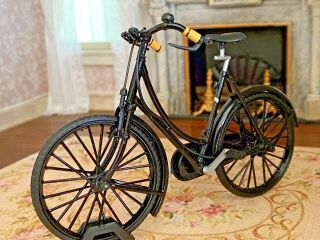 Vintage Miniature Dollhouse Artisan Victorian Style Bicycle Perfect 1:12 Dolls