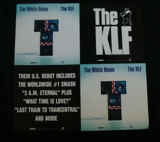 The Klf Album Poster White Room 1990 Record Store Promo