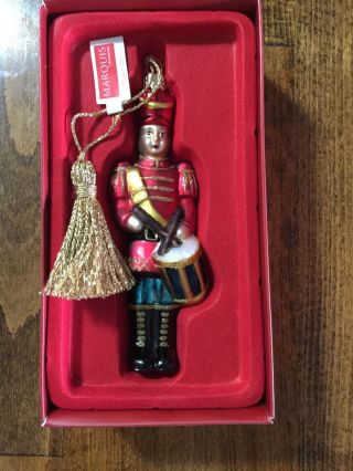 Waterford Toy Soldier Blown Glass Ornament 155183.  5 1/2 "