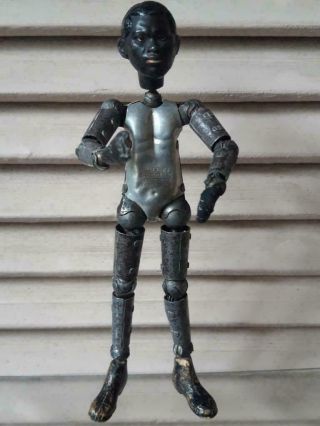 Great antique black saba bucherer doll,  metal articulated ball jointed body 2