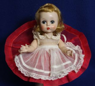 Delightful Madame Alexander - Kins Mib Slw Blonde Doll 1954