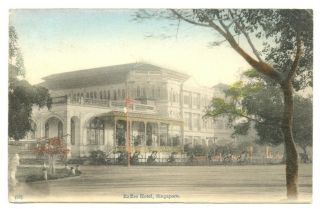 Singapore 1913 - Ppc = Raffles Hotel = To Holland = Vf