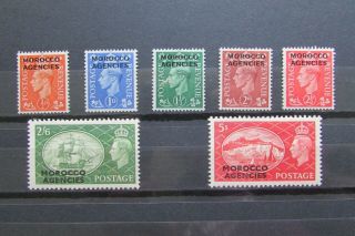 Xl5294: Morocco Agencies - Complete Kgvi Stamp Set To 5/ - (1951) : Sg94 - 1