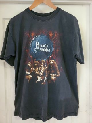 Vintage 1999 Black Sabbath Reunion Tour T Shirt Xl 90s Heavy Metal Ozzy Osbourne