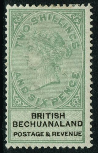 Sg 17 Bechuanaland 1888 - 2/6d Green & Black - Mounted