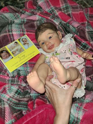 Reborn Baby Girl Doll Lilian SOLE Sunny by JOANNA KAZMIERCZAK 3