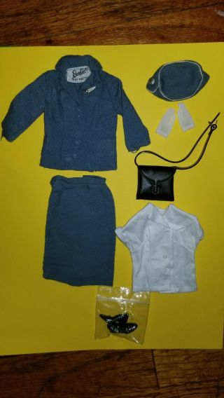 Rare Vintage 1966 American Girl Barbie 1678 Pan Am Airlines Stewardess Outfit
