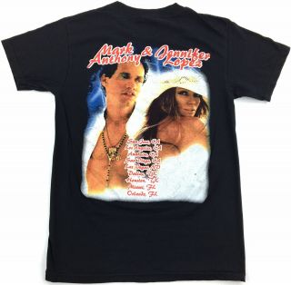 Vintage Mark Anthony & Jennifer Lopez Tour Rap/hip Hop Style Women’s T - Shirt