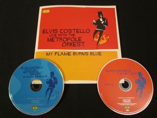 Elvis Costello ‘my Flame Burns Blue’ 2004 Press Kit W/two Cds
