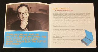 ELVIS COSTELLO ‘MY FLAME BURNS BLUE’ 2004 PRESS KIT w/TWO CDS 3