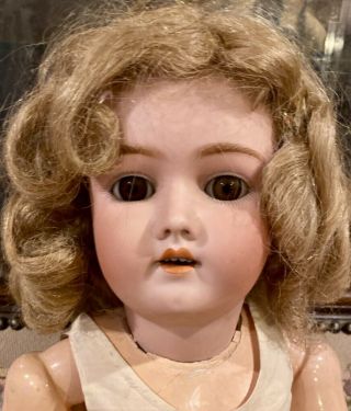 Antique 24 " German Bisque 69 Handwerck Doll On Marked Body