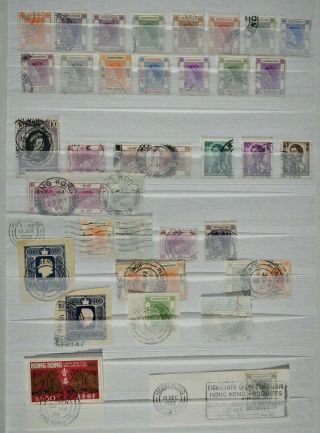 HONG KONG,  an accumulation of stamps for sorting,  UM,  MM &. 2