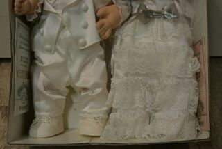 Cabbage Patch Kids Bride & and Groom Dolls CPK Wedding Couple Set Tsukuda Japan 3