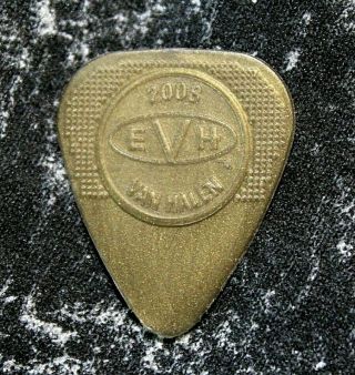 Van Halen // Eddie 2008 Tour Guitar Pick // Gold Herco Nylon 1 Dot Evh