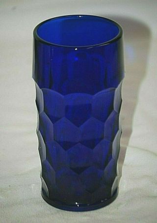 Georgian Cobalt Blue By Viking 5 - 3/4 " Tall Tumbler Vintage Elegant Glassware