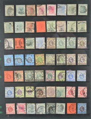 Hong Kong Stamps Selection On Large Stock Card (s146)